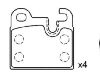 剎車片 Brake Pad Set:34 21 1 150 556