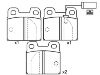 Plaquettes de frein Brake Pad Set:0060 760 092