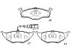 Plaquettes de frein Brake Pad Set:8Z0 698 151