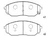 Plaquettes de frein Brake Pad Set:58101-3ED00