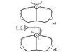 Plaquettes de frein Brake Pad Set:0060 760 121